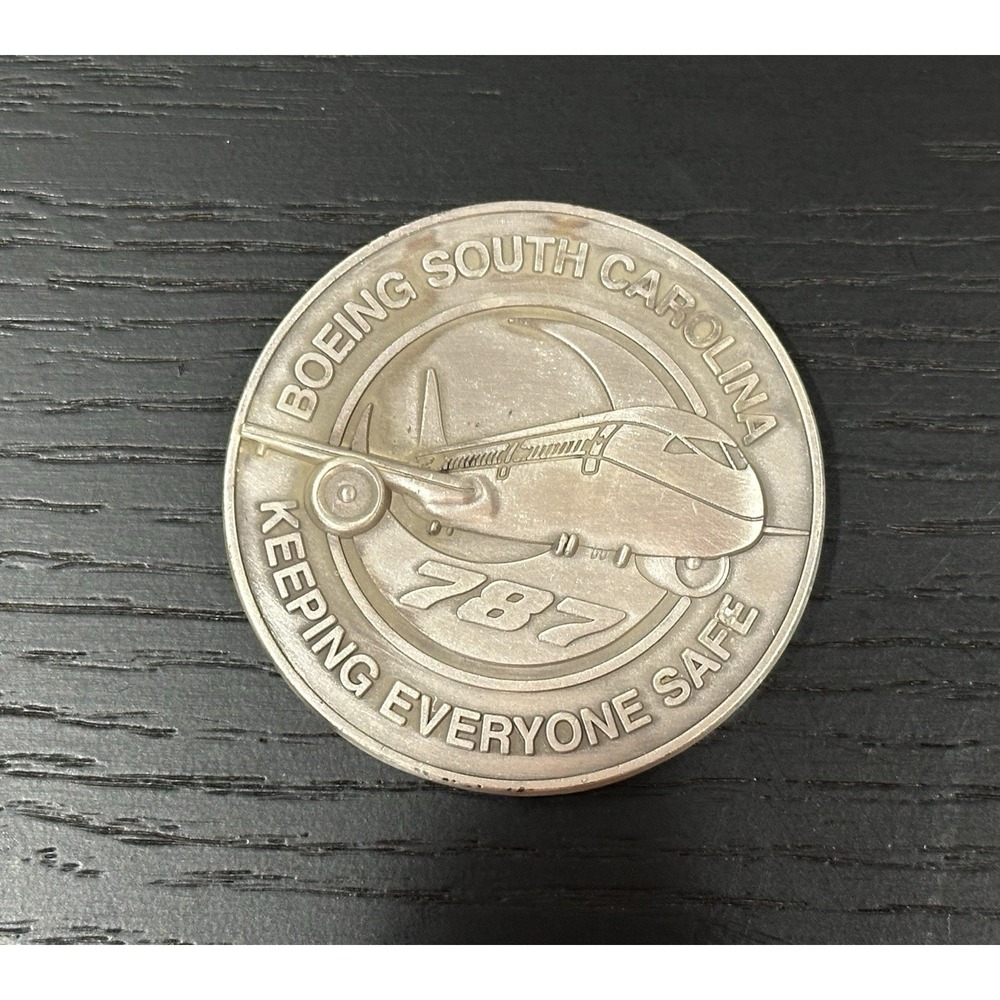 Boeing South Carolina, Keeping Safe 1 Million Hrs  Work 787 Commemorative‎ Coin